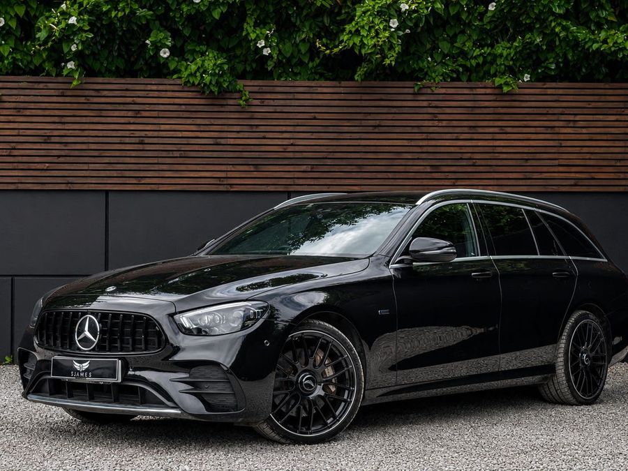 Black Mercedes estate